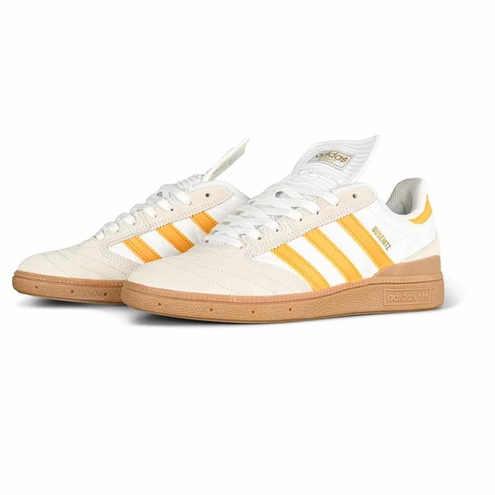 Like new adidas Originals Busenitz Shoes Crystal White Yellow Gum. Men’s size 8. - Picture 2 of 13